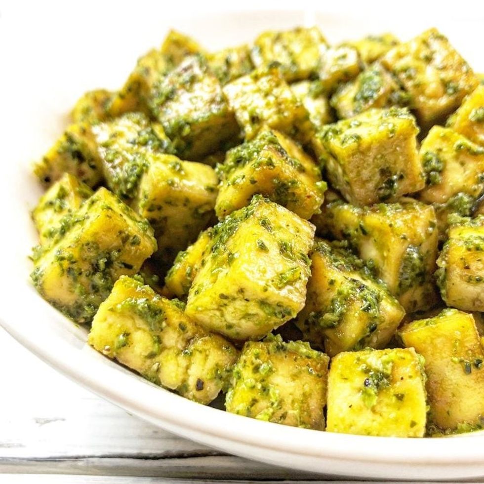 Baked Pesto Tofu