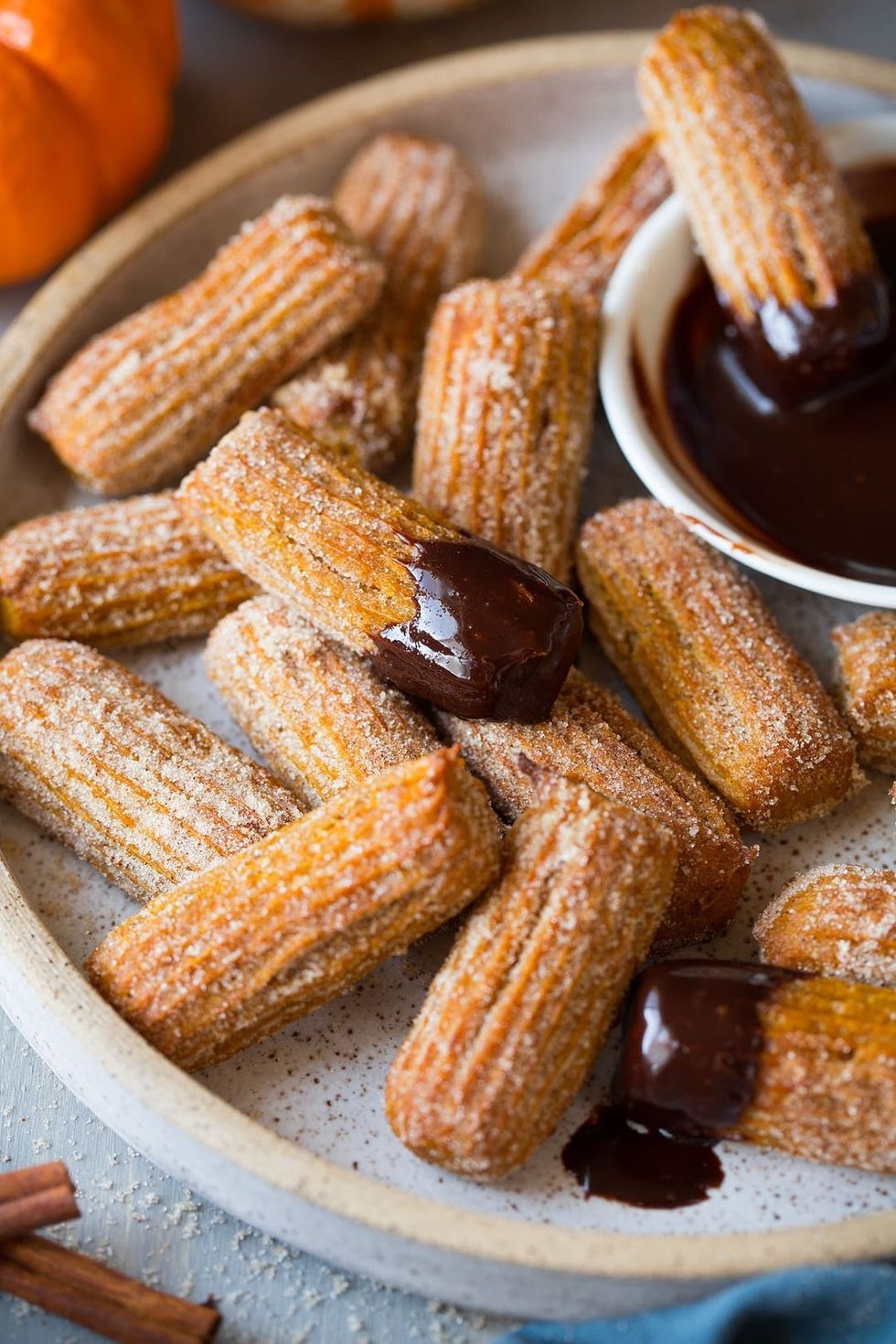 Baked Pumpkin Churros Easy Thanksgiving Dessert