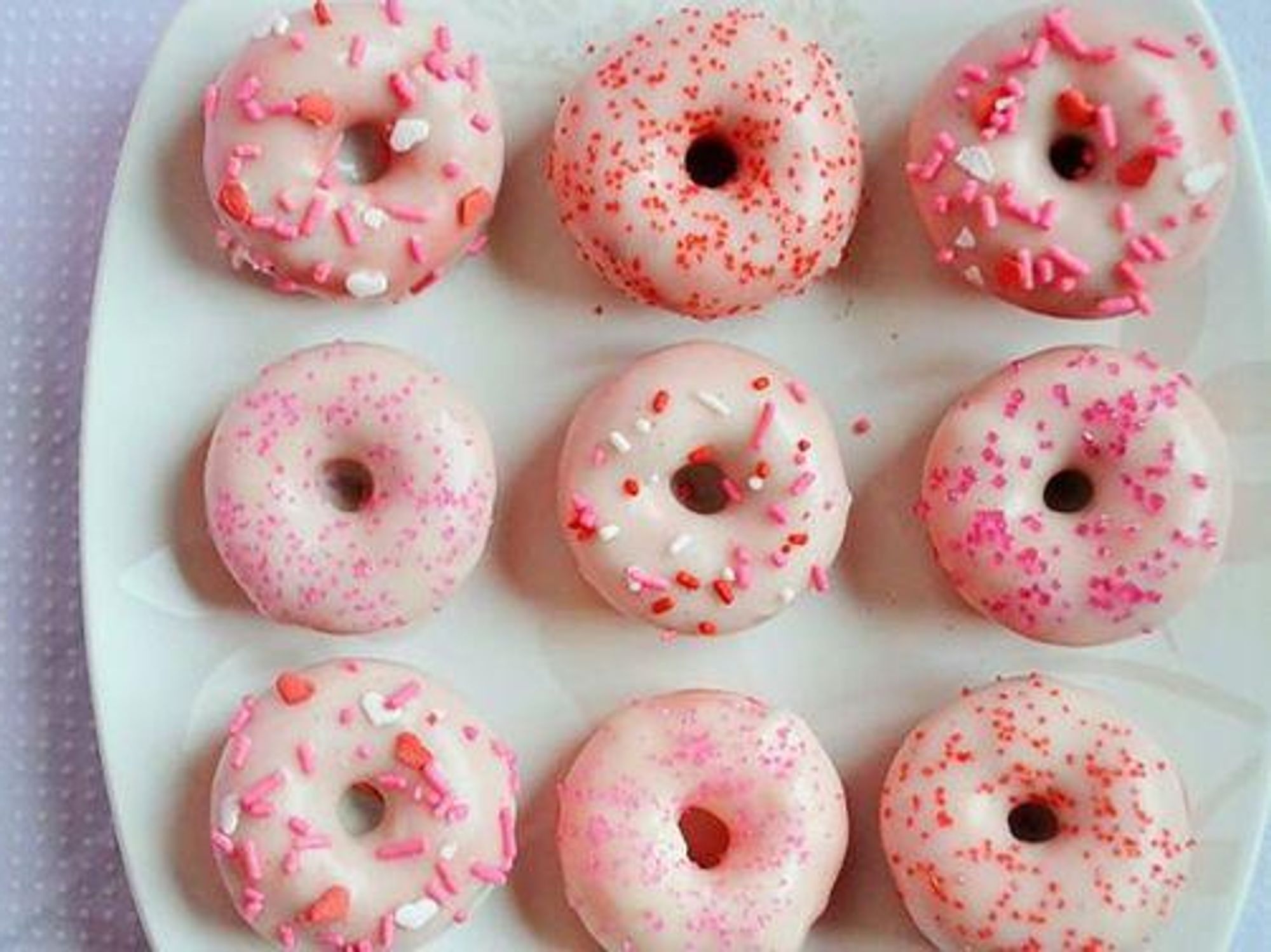 Baked Red Velvet Donuts