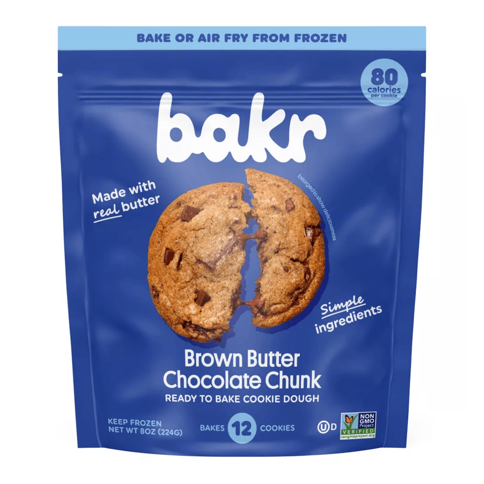 BAKR Brown Butter Chocolate Chip Frozen Cookie Dough\u200b