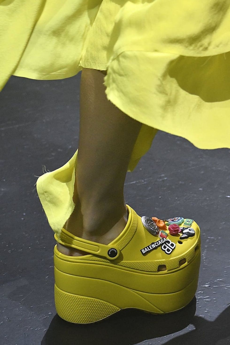 Balenciaga crocs runway