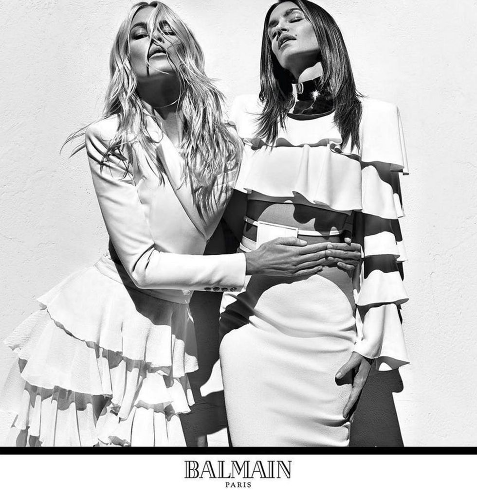 balmain supermodel ad