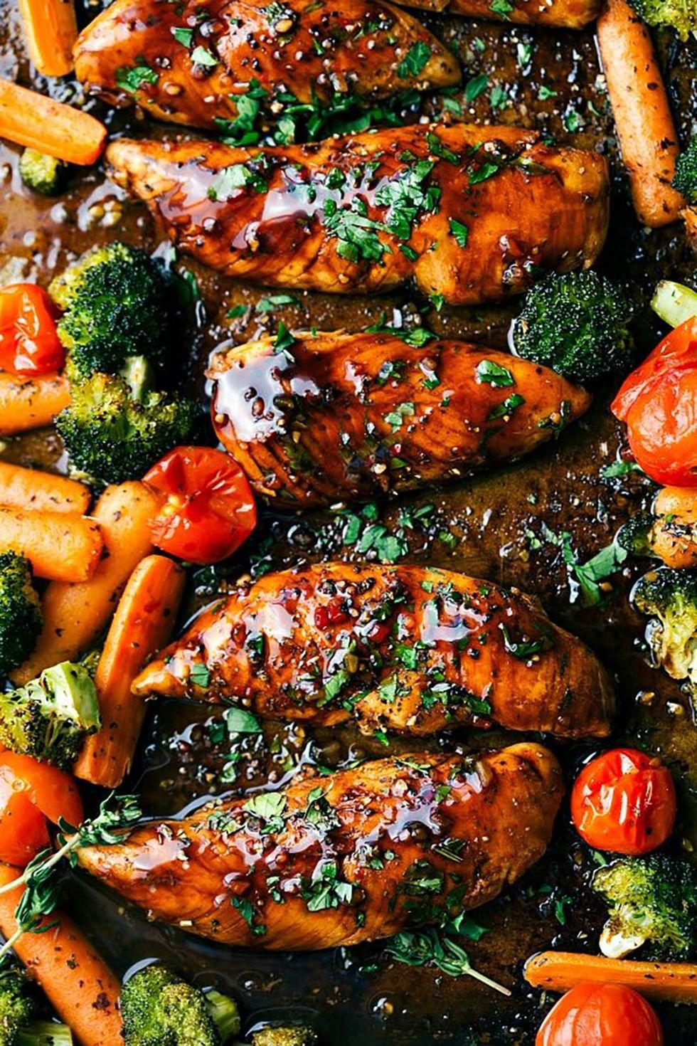 balsamic chicken and veggies