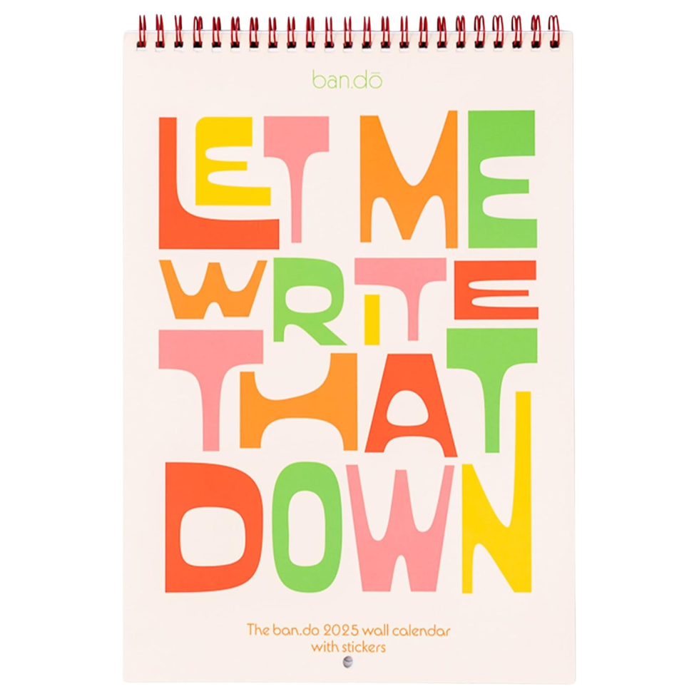 Ban.do 'Let Me Write That Down' 2025 Wall Calendar