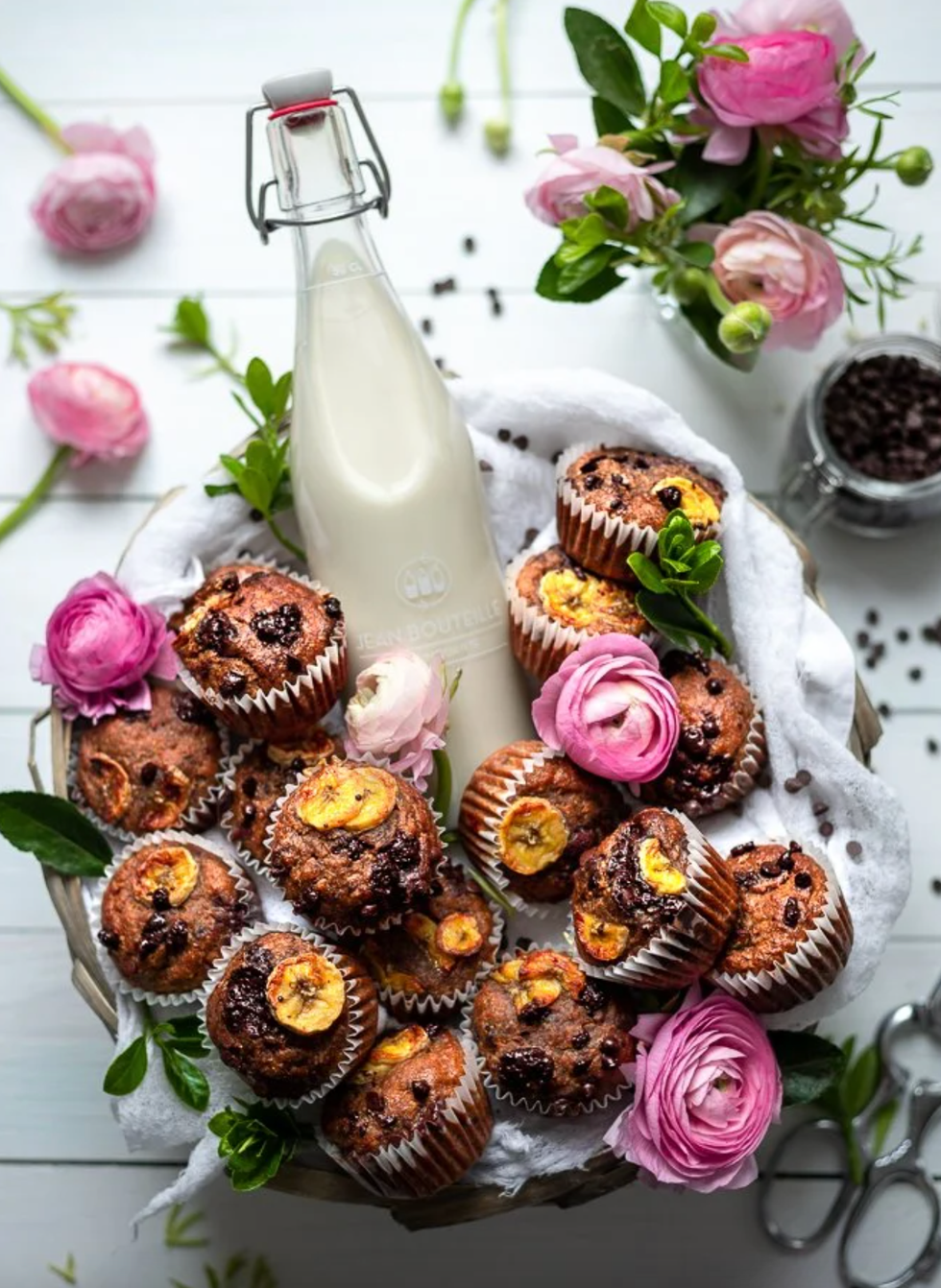 Banana Bread Chocolate Chip Muffins