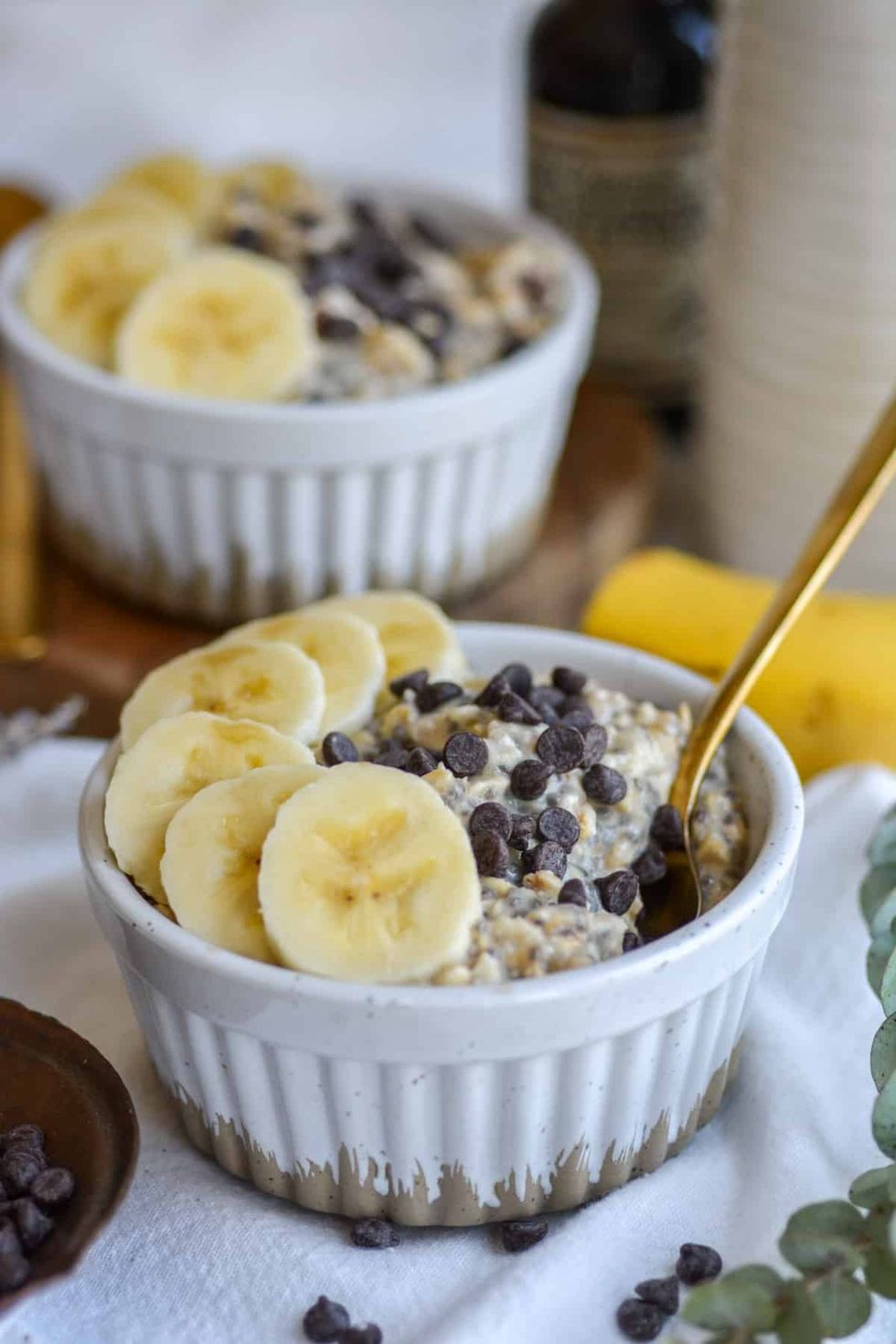 Banana Chocolate Chip Overnight Oats