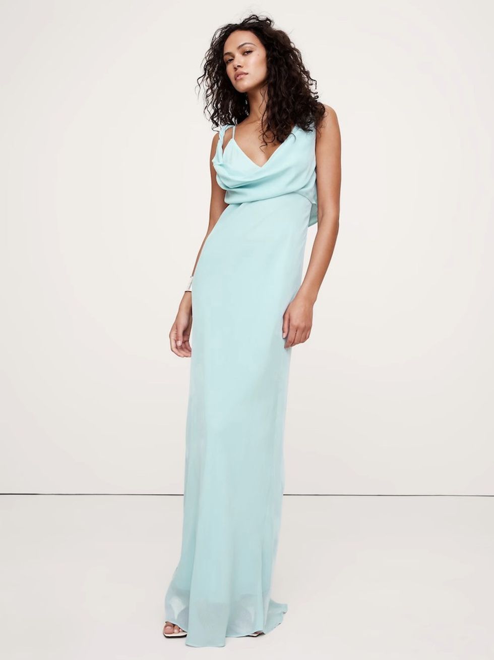 Banana Republic Twisted Shoulder Maxi Dress