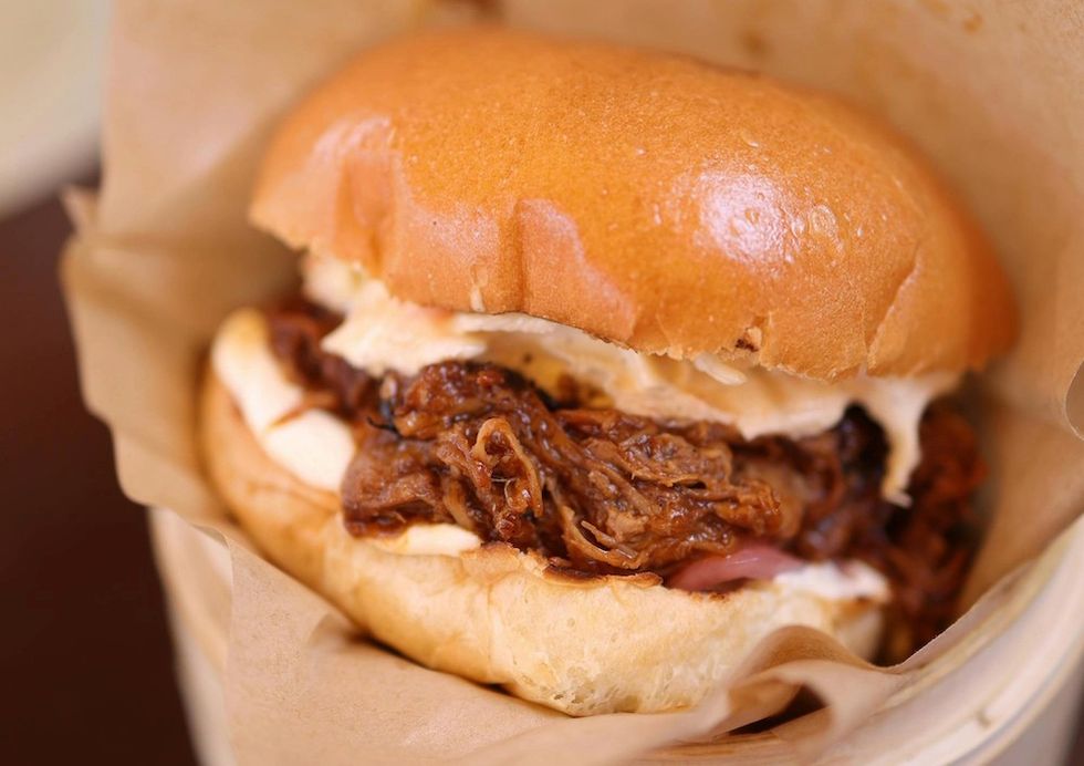 barbecue brisket sandwich