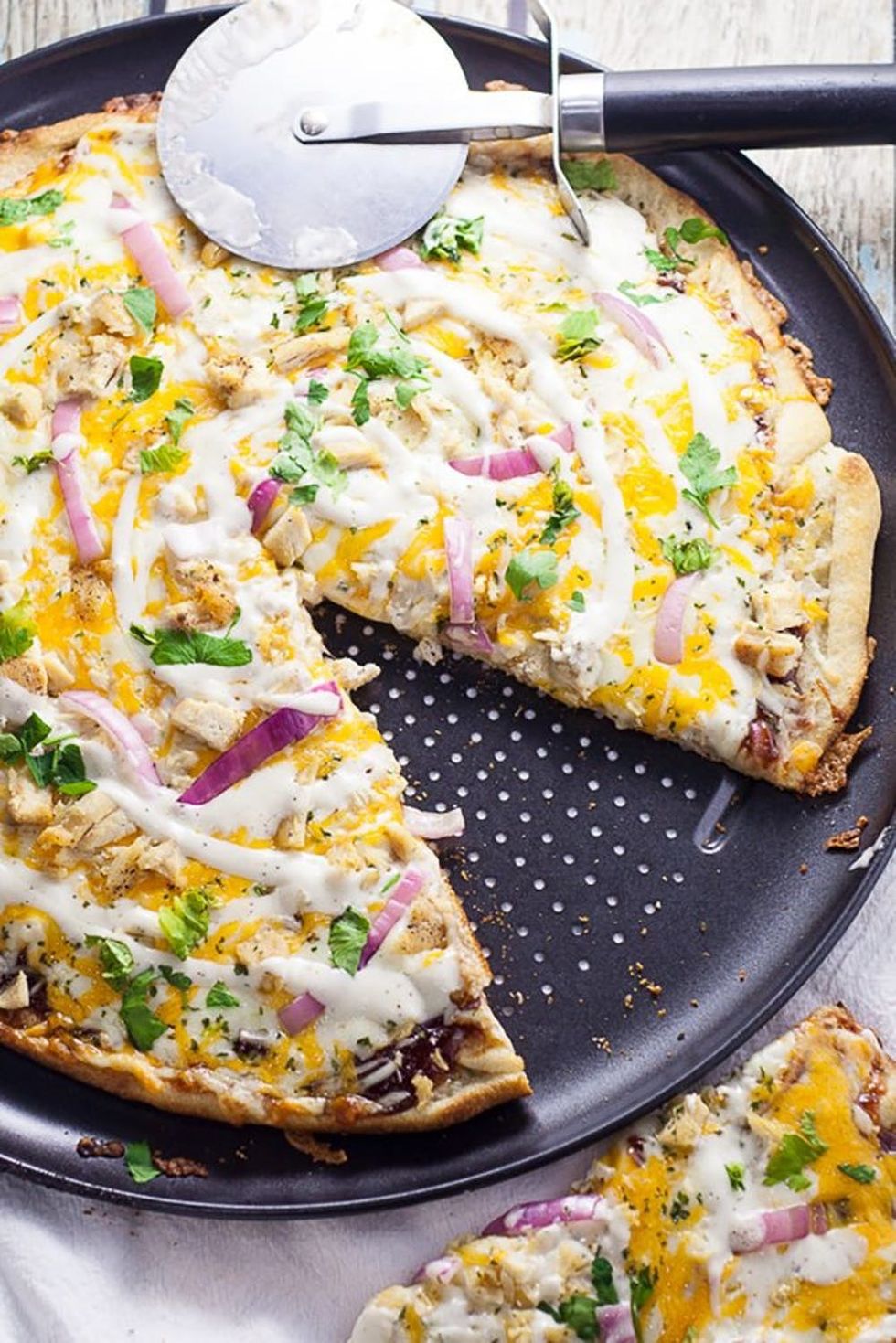Barbecue Ranch Chicken Pizza