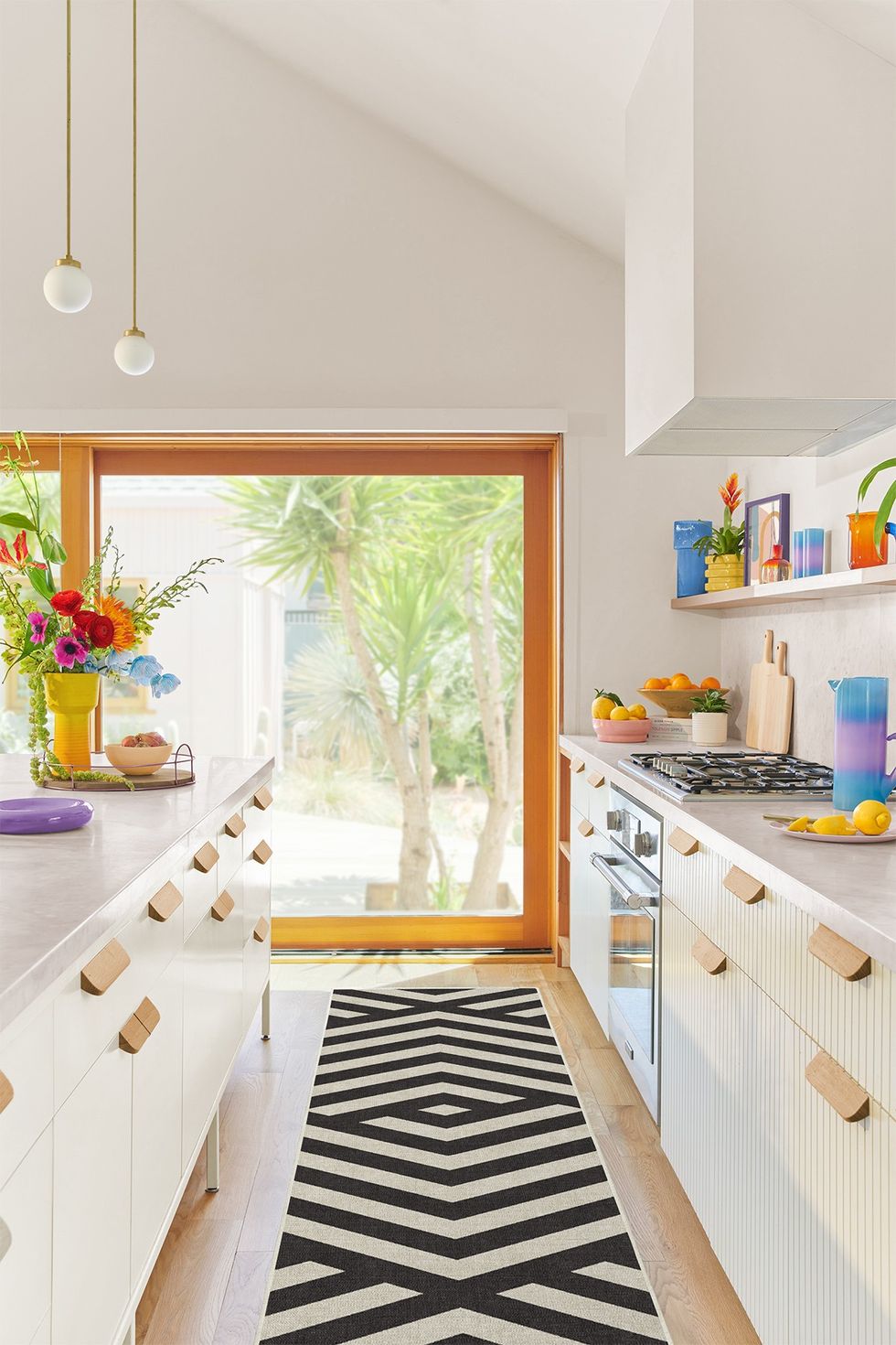 Barbie Signature Chevron Charcoal indoors in kitchen space