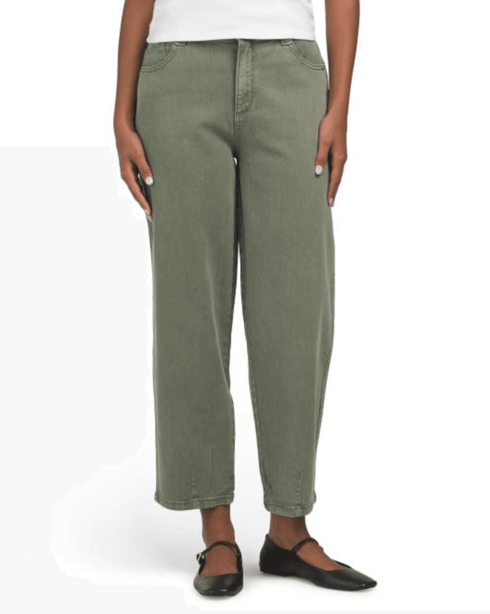 barrel leg jeans