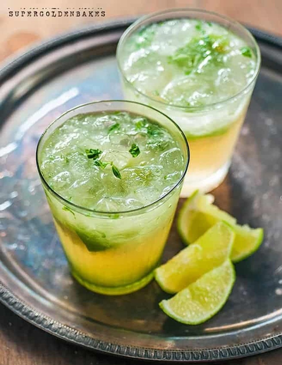 Basil Lychee Mojito