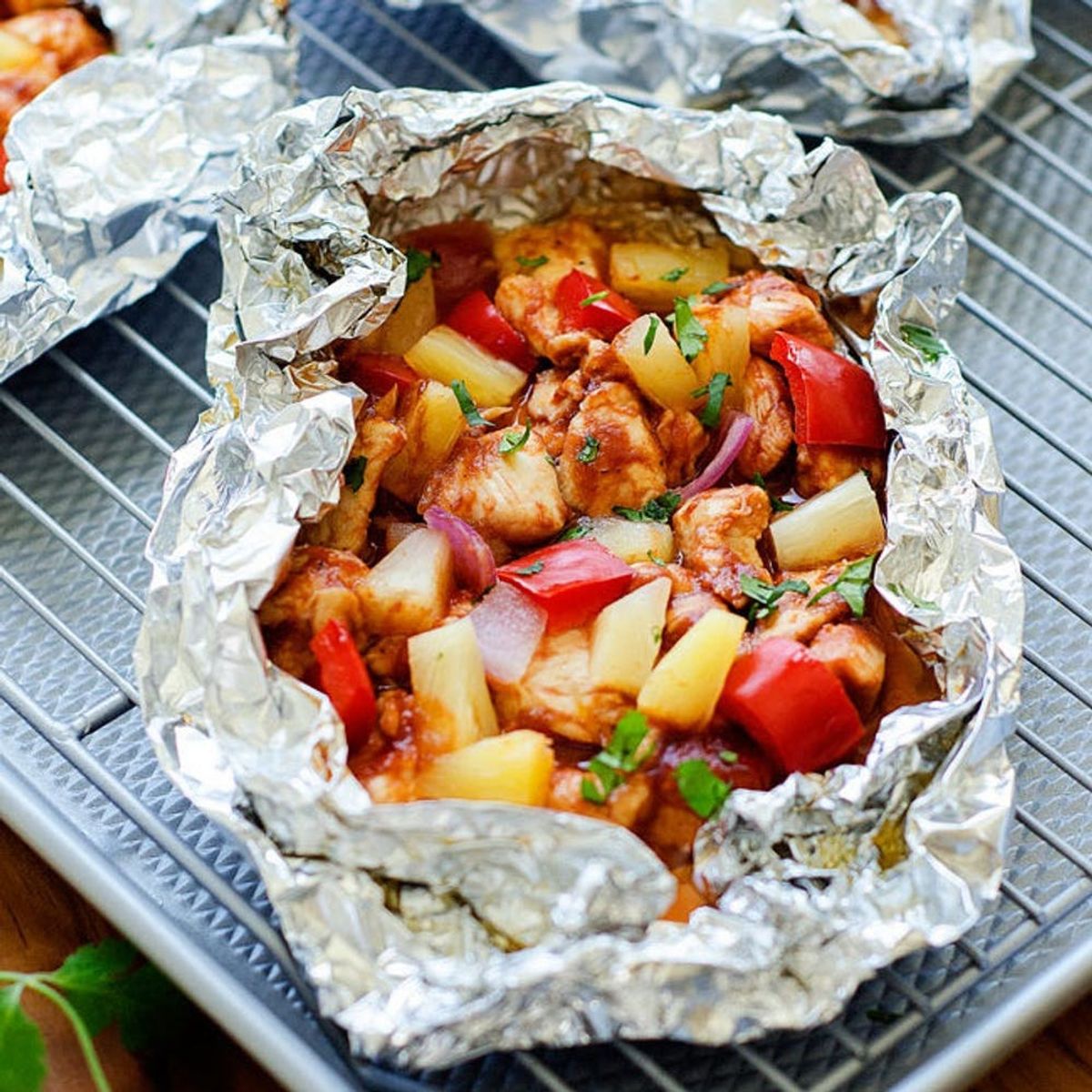 BBQ chicken foil packs are one of our favorite camping recipes