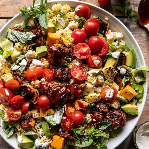 BBQ Chicken Ranch Pasta Salad
