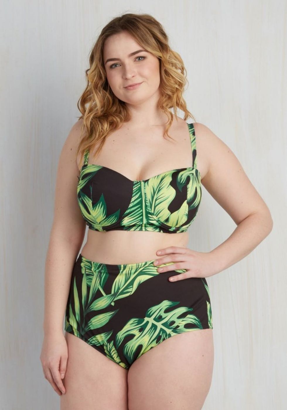Beachy as ABC Swimsuit Top - 1X-4X By High Dive by ModCloth