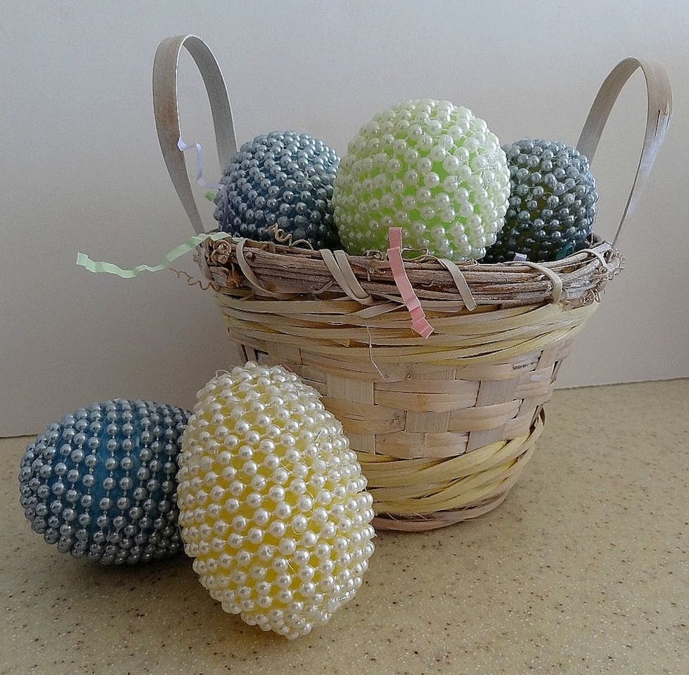 beaded easter eggs