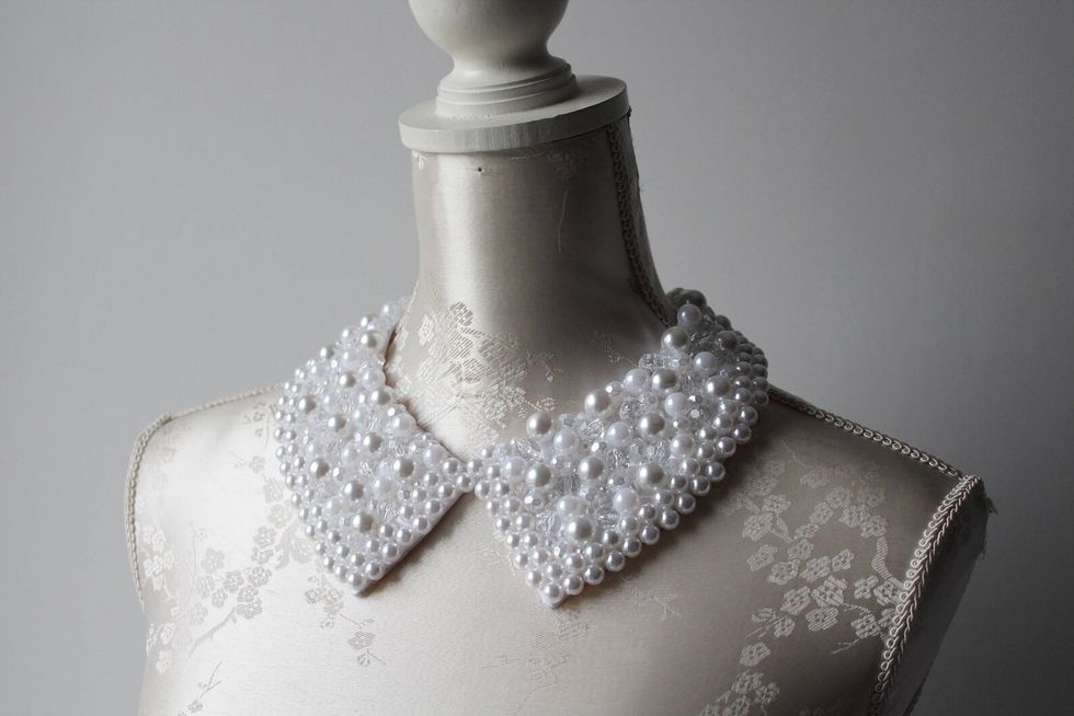 Beaded Pearl Collar