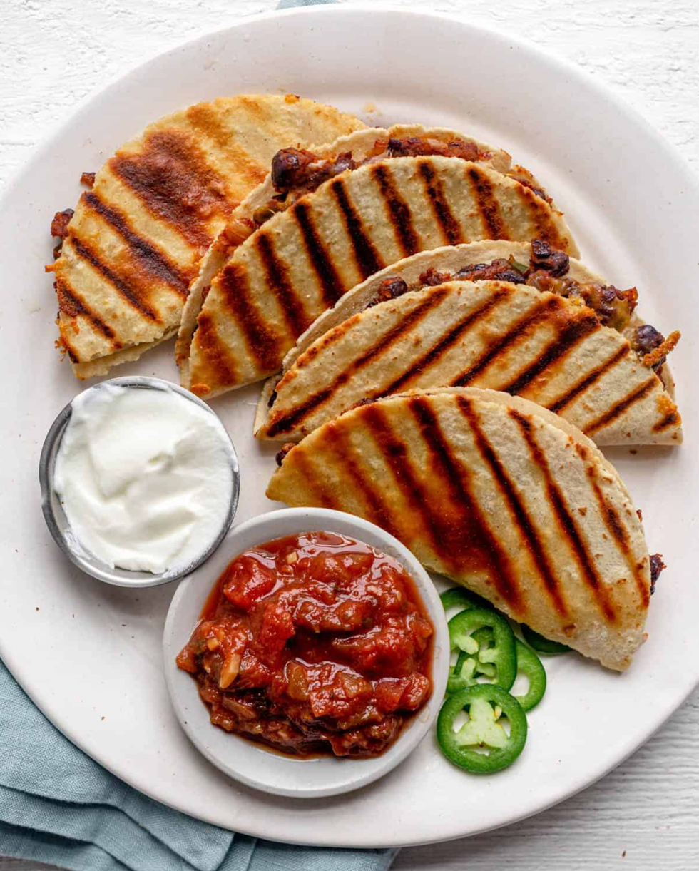 bean and cheese quesadillas mexican recipe