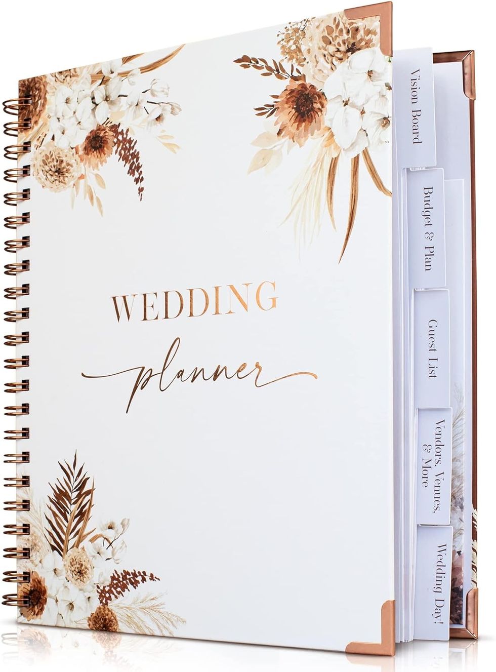 Beautiful Boho Wedding Planner Book and Organizer
