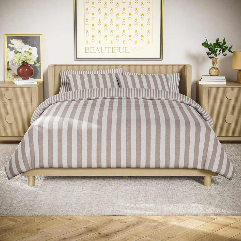 Beautiful By Drew Barrymore 100% Cotton Comforter Set