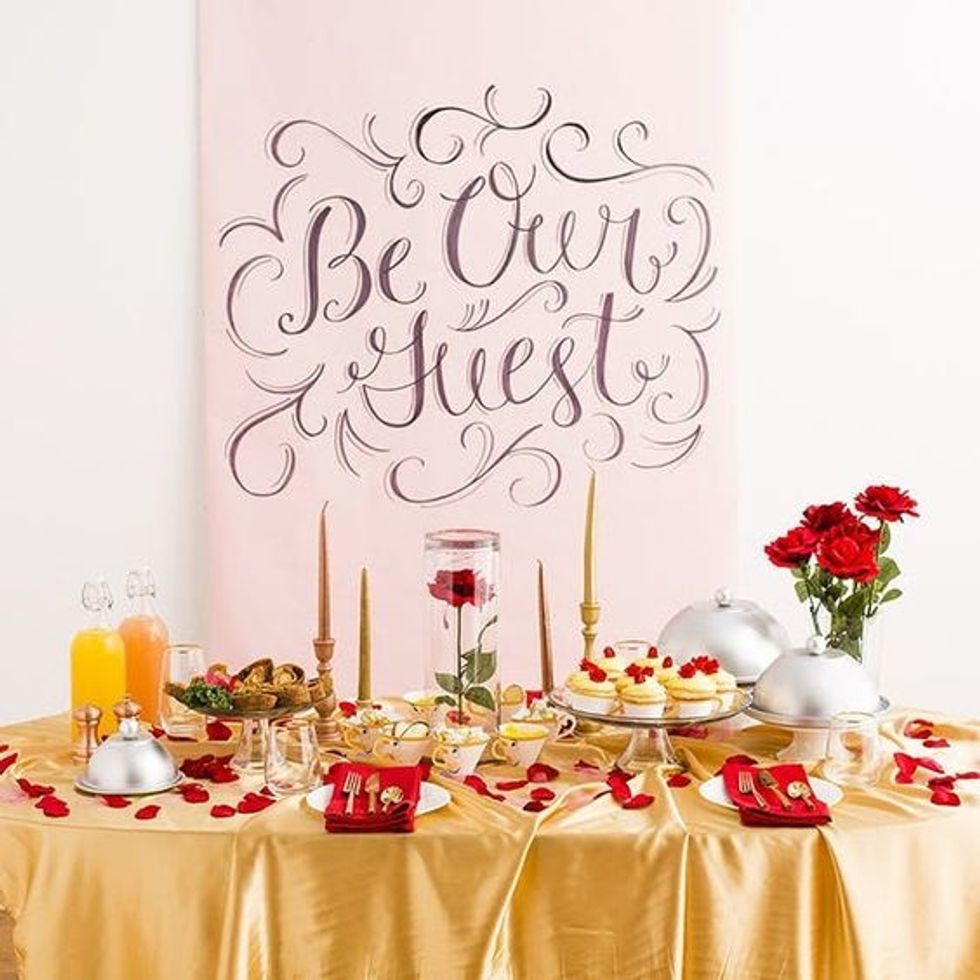 Beauty & The Beast themed bridal shower