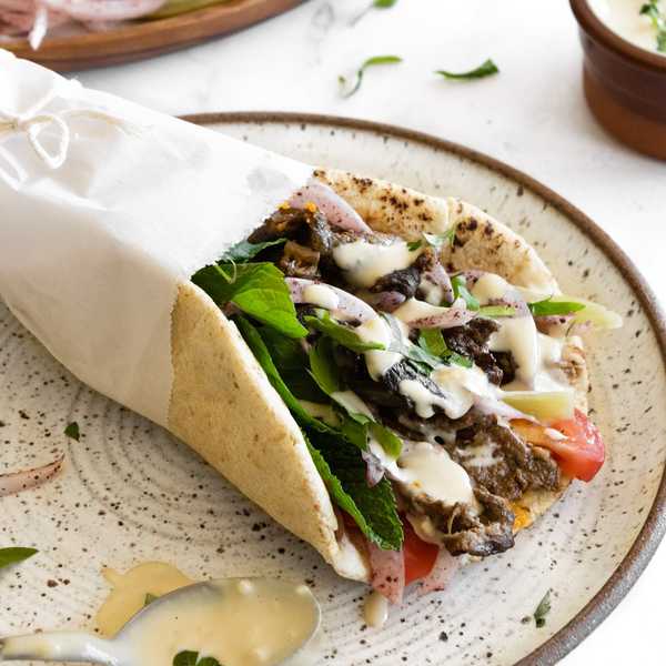 Beef and Lamb Shawarma Wraps