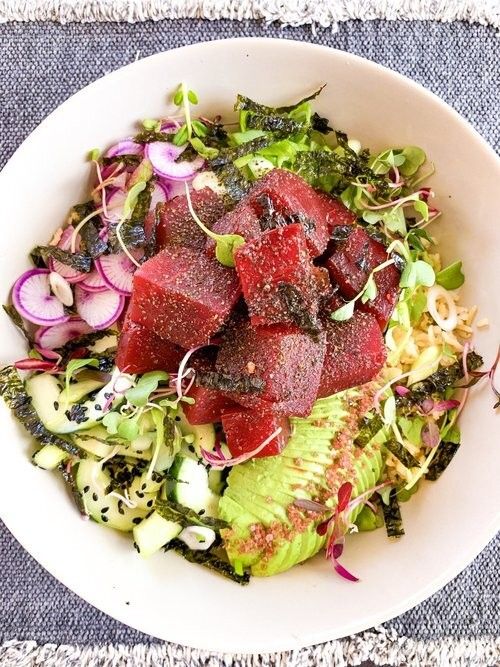 Beet Poke Bowls