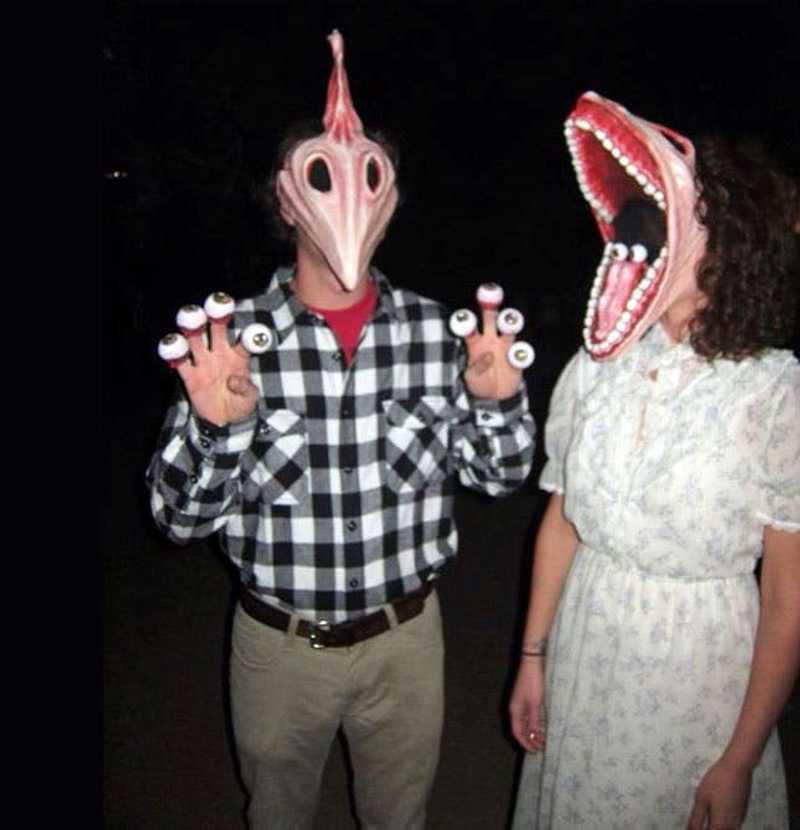 couples 90s fancy dress Twenty 90's Couple Costumes to Honor the Decade - Brit + Co 90s party Size:M yellow ASOS DESIGN long sleeve