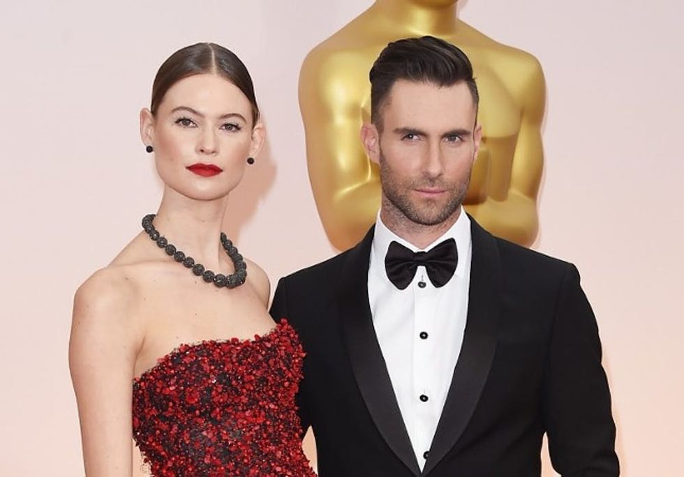 Behati Prinsloo and Adam Levine