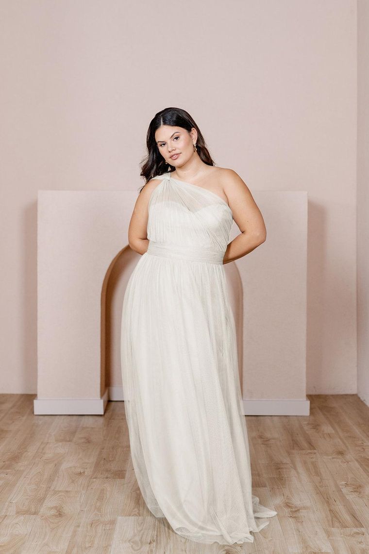 Grecian-inspired Gucci wedding dress