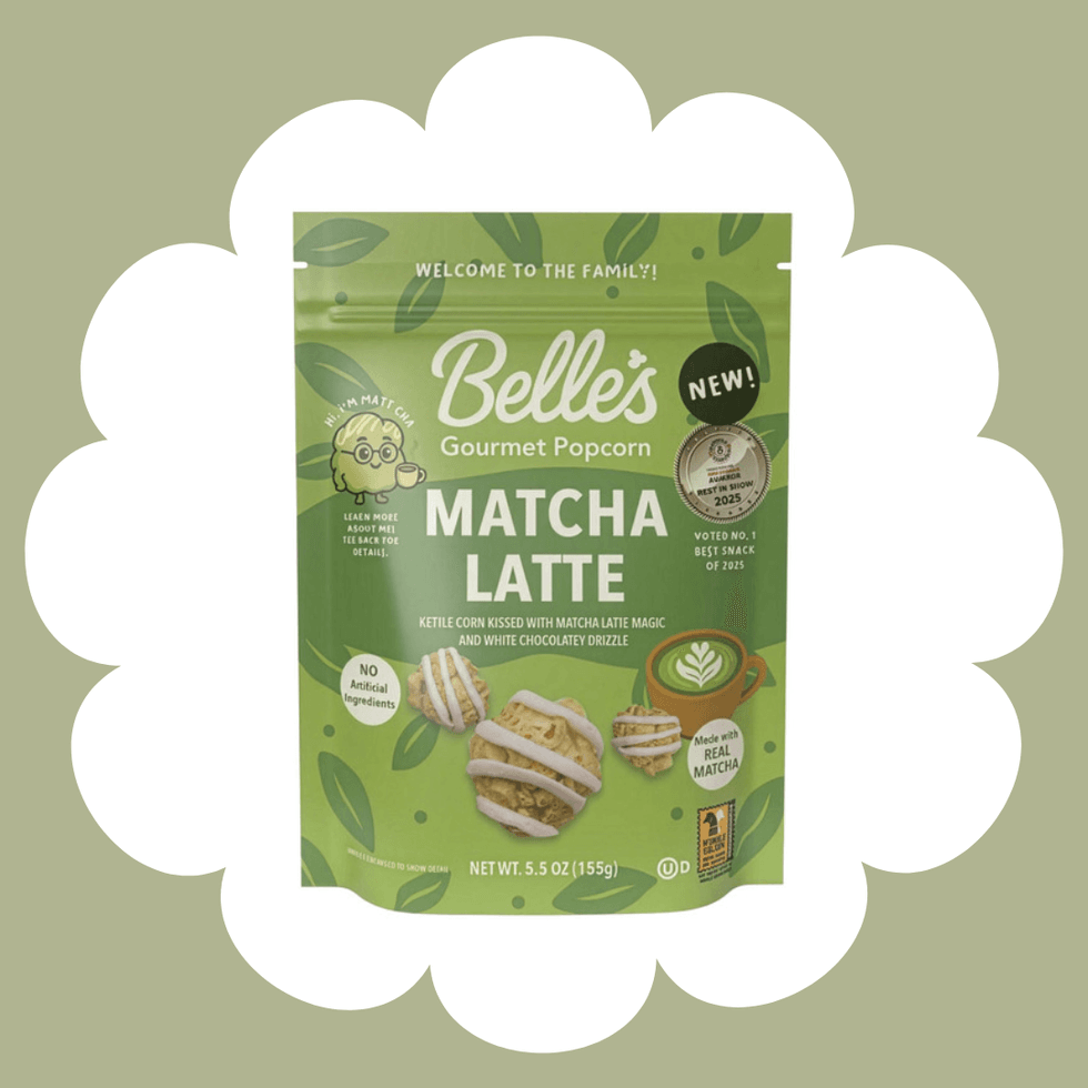 Belle's Gourmet Popcorn Matcha Latte Popcorn