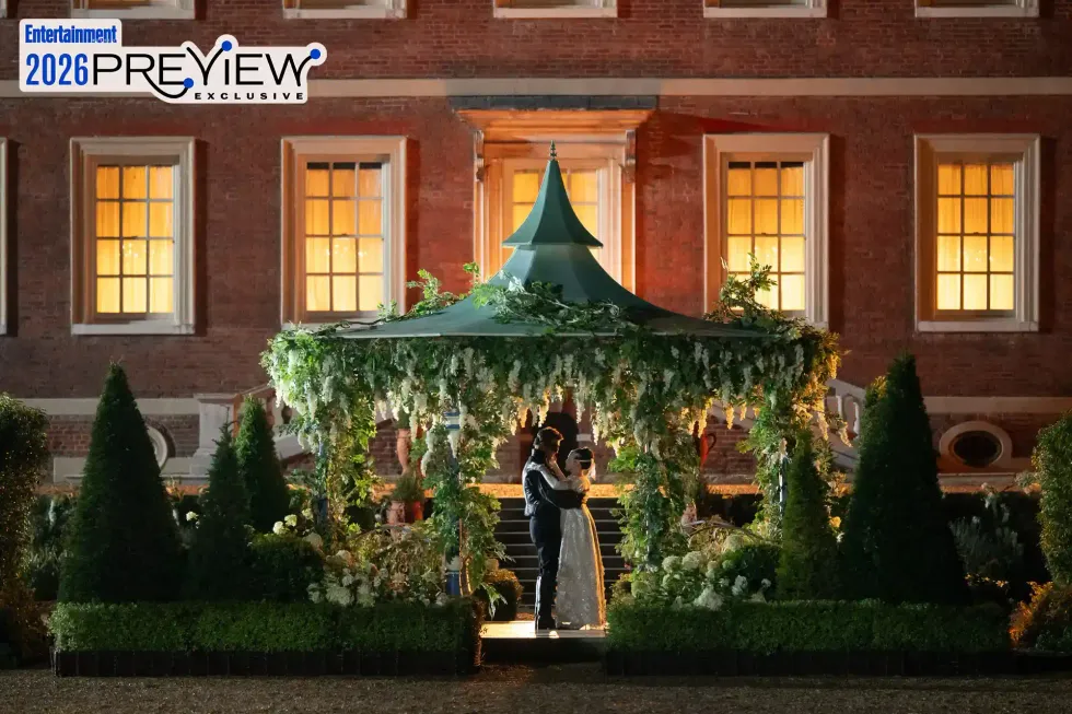 benedict and sophie in the garden