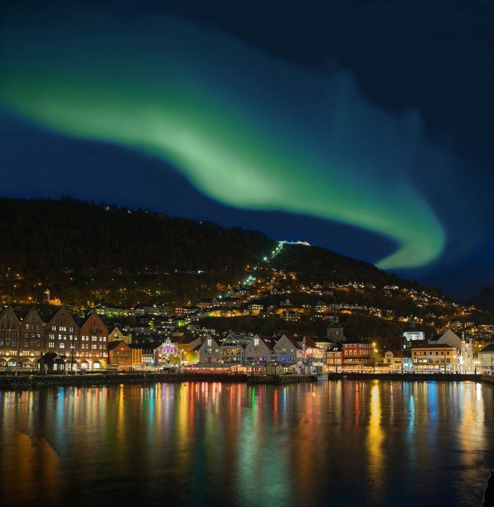 Bergen Norway Northern Lights