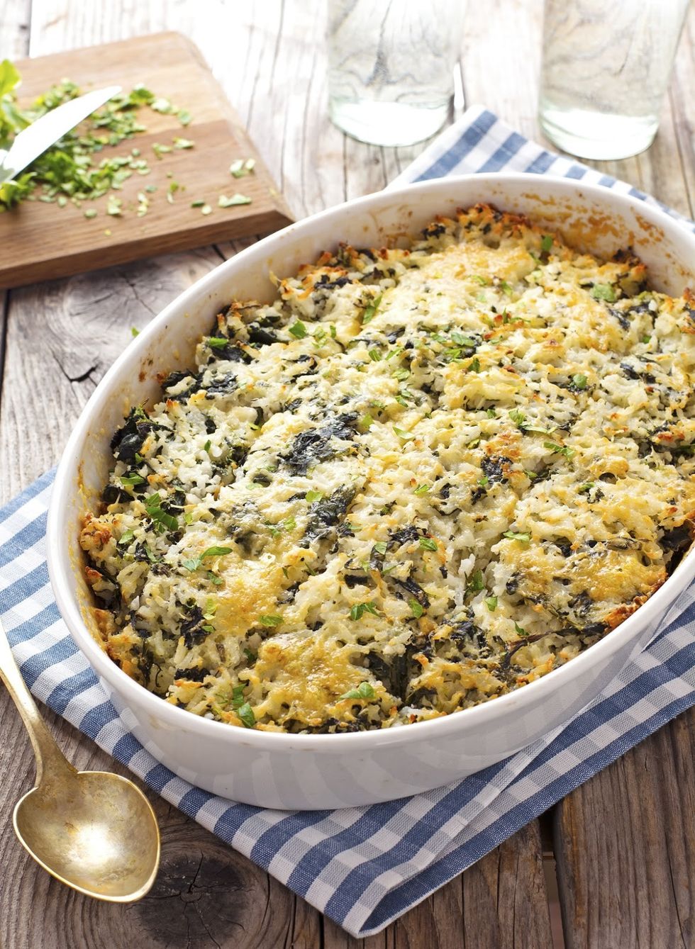 Best Baked Spinach Rice
