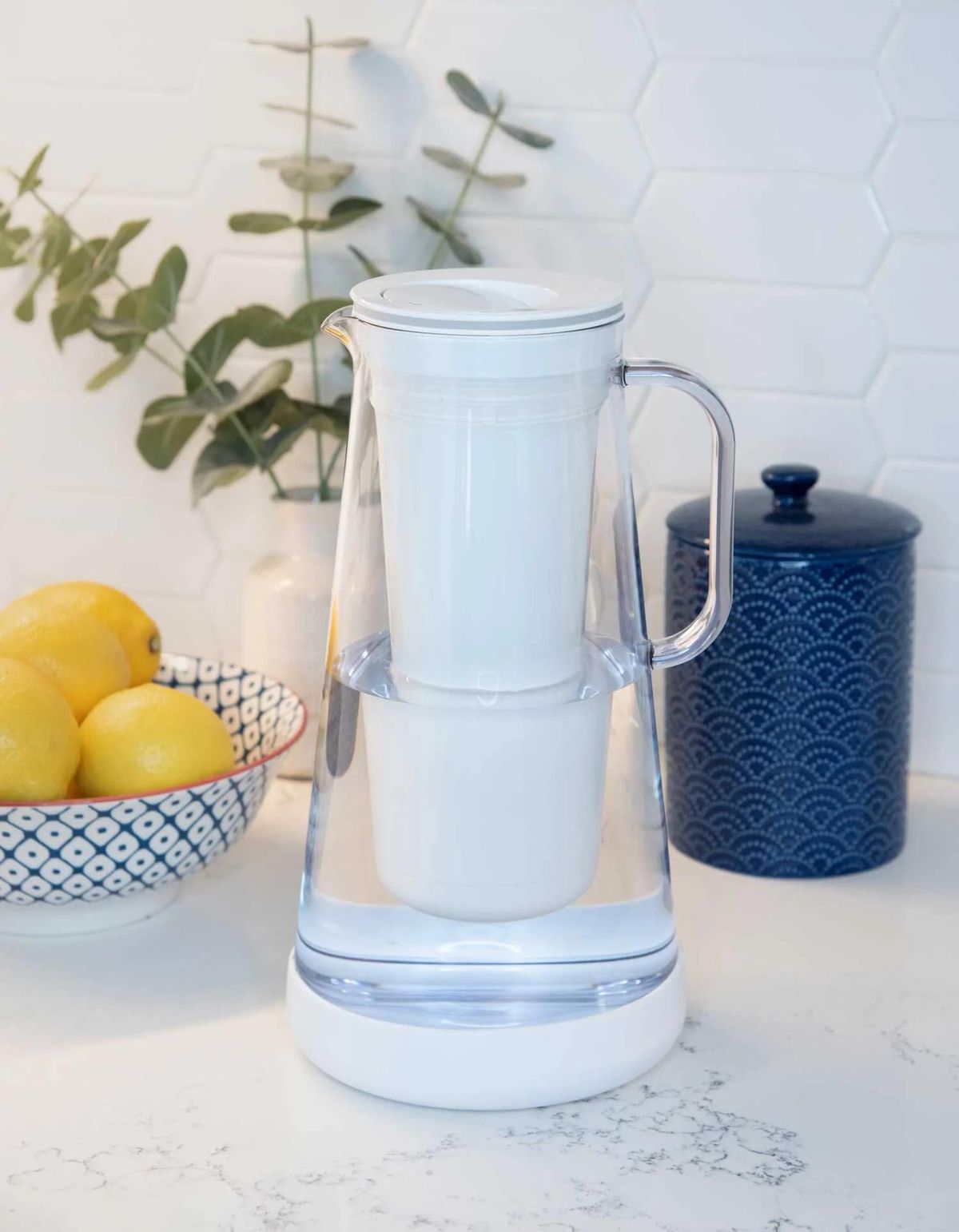 best water filter on marble countertop
