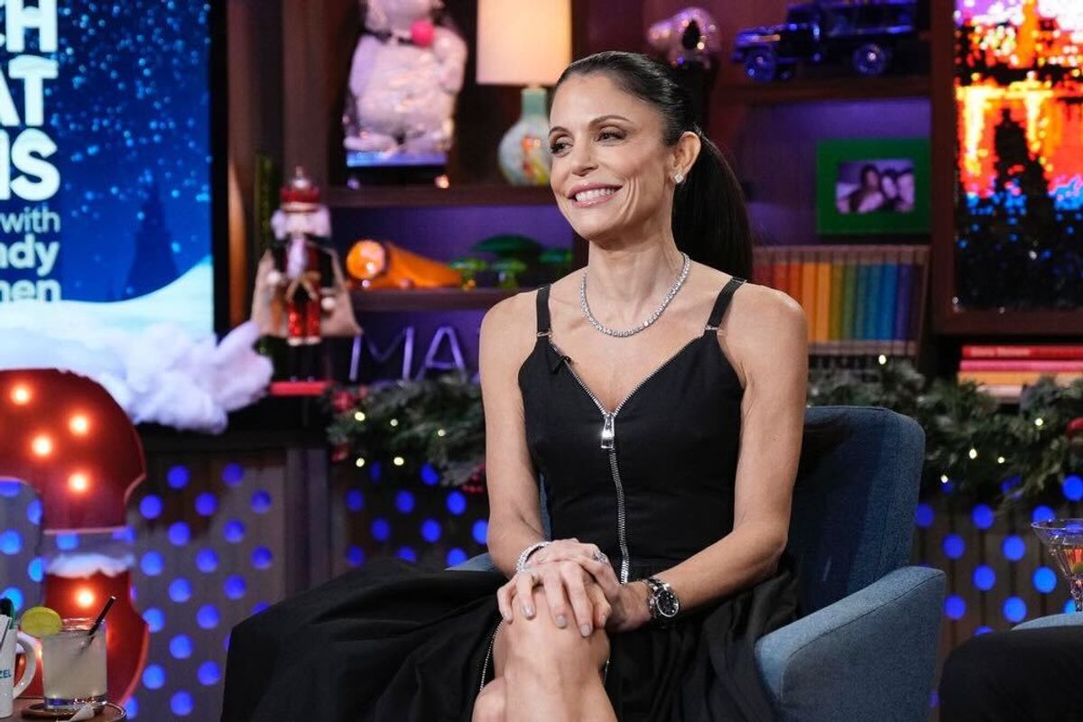 Bethenny Frankel on set of 'WWHL With Andy Cohen'
