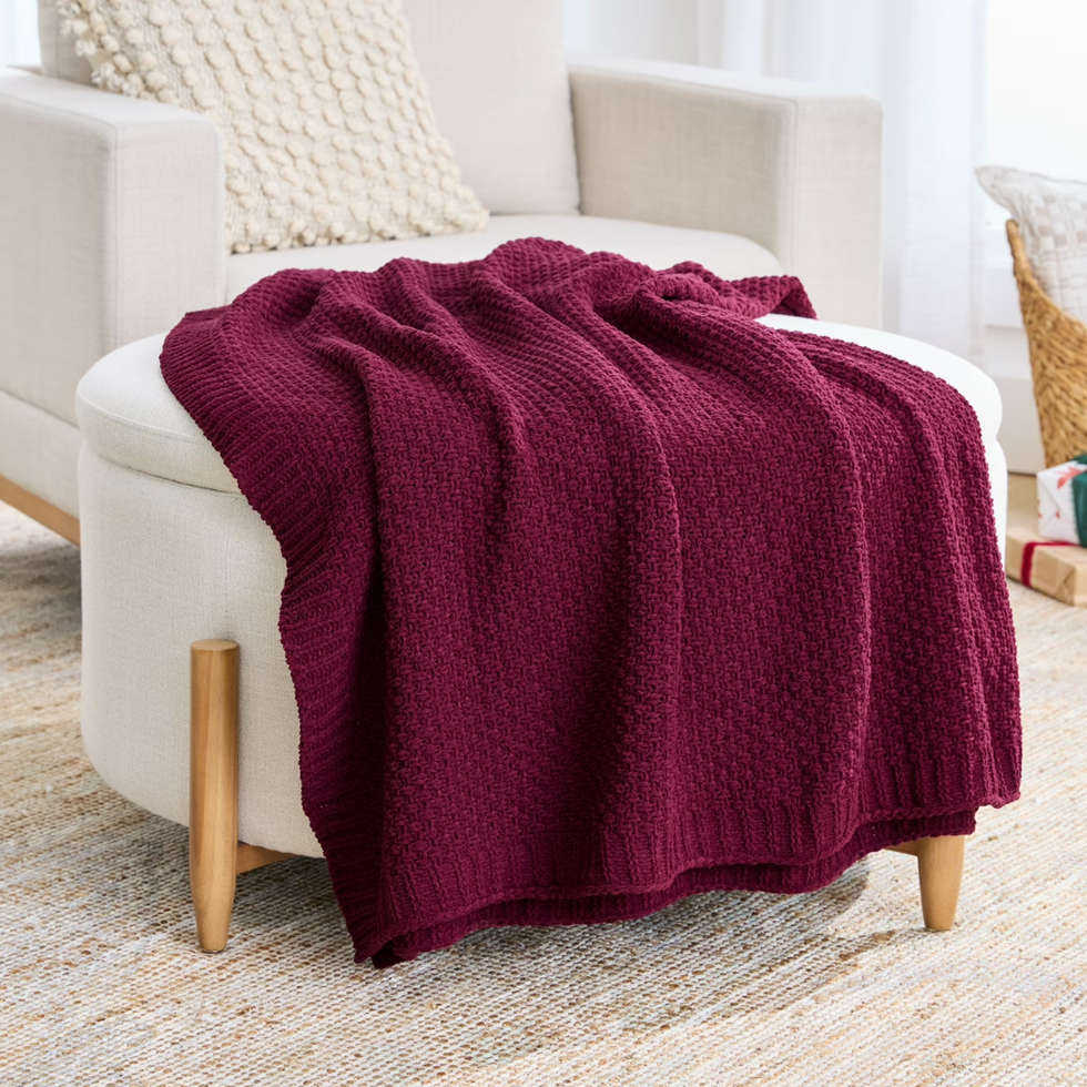 Better Homes & Gardens Chenille Knit Super Soft Oversized Throw Blanket