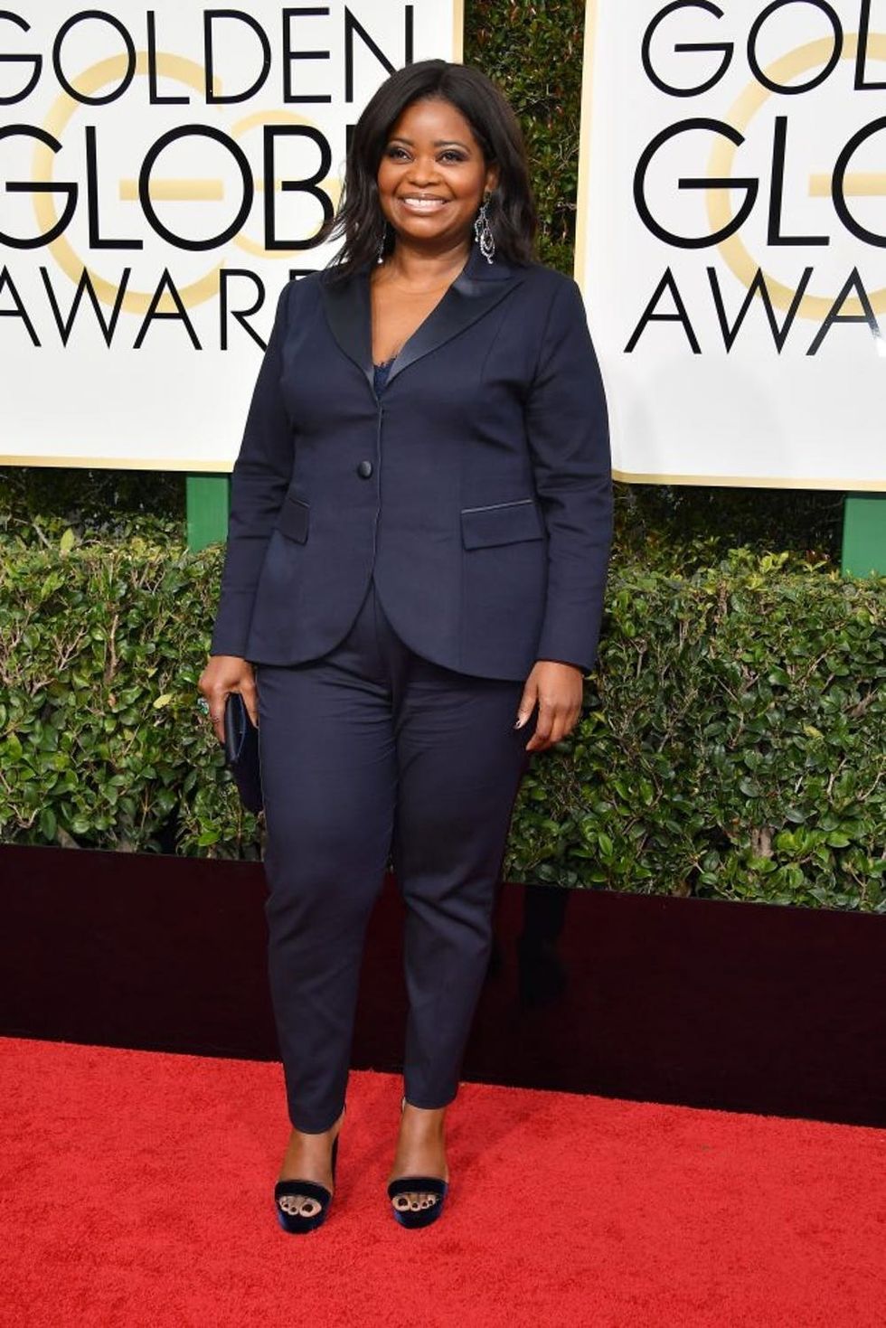 BEVERLY HILLS, CA - JANUARY 08: Actress Octavia Spencer attends the 74th Annual Golden Globe Awards at The Beverly Hilton Hotel on January 8, 2017 in Beverly Hills, California. (Photo by Steve Granitz/WireImage)