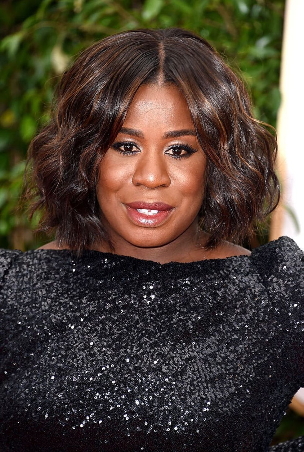 BEVERLY HILLS, CA - JANUARY 10: Actress Uzo Aduba attends the 73rd Annual Golden Globe Awards held at the Beverly Hilton Hotel on January 10, 2016 in Beverly Hills, California. (Photo by Steve Granitz/WireImage)