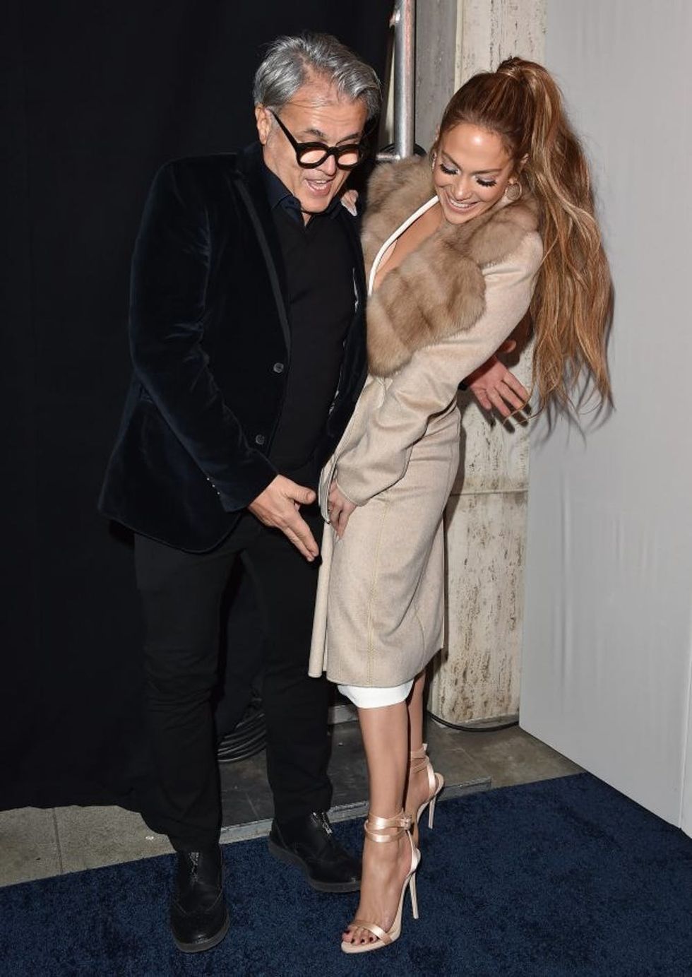 BEVERLY HILLS, CA - JANUARY 26: Jennifer Lopez and Giuseppe Zanotti celebrate their new shoe collaboration at Neiman Marcus on January 26, 2017 in Beverly Hills, California. (Photo by Axelle/Bauer-Griffin/FilmMagic)