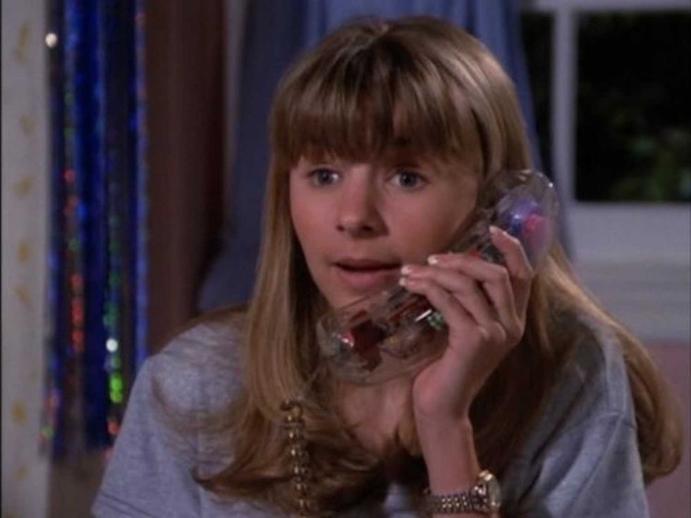 beverly mitchell as lucy camden talking on the phone