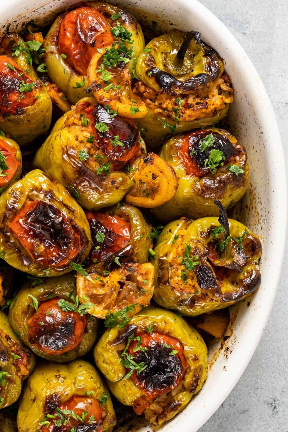 Biber Dolmasi - Turkish Stuffed Peppers