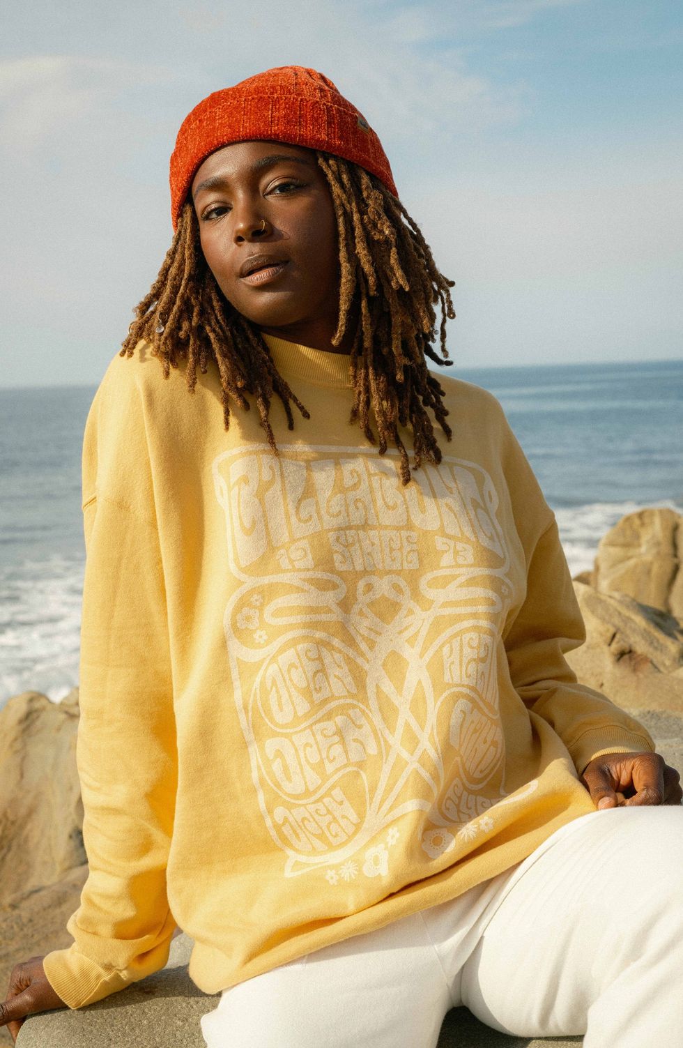 Billabong Ride In Cotton Blend Graphic Sweatshirt