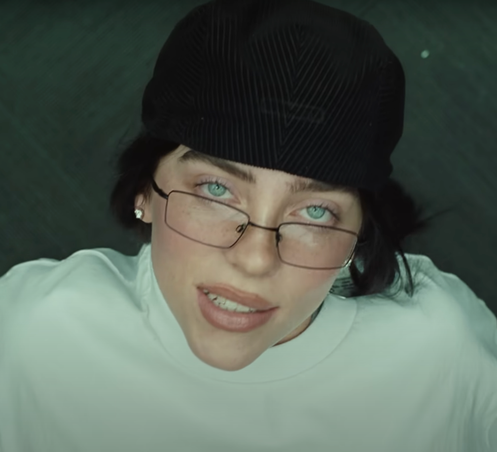 billie eilish in the "birds of a feather" music video