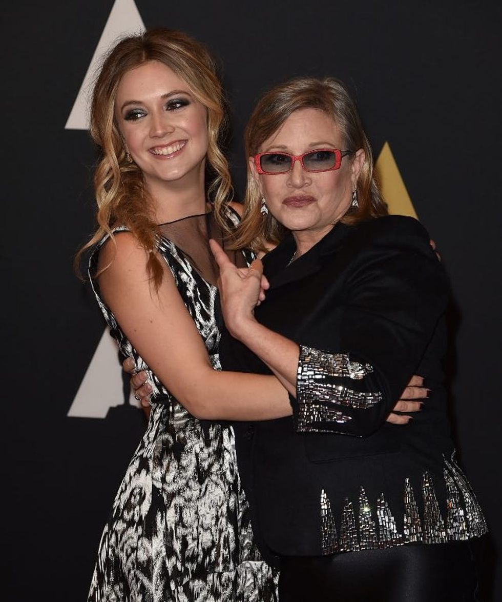 Billie Lourd and mom Carrie Fisher