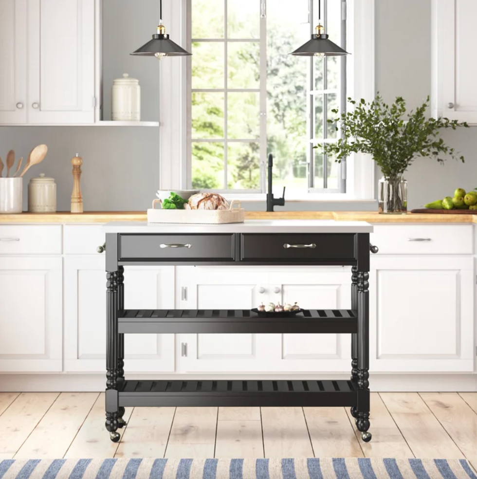 Birch Ln Dobbs Kitchen Cart