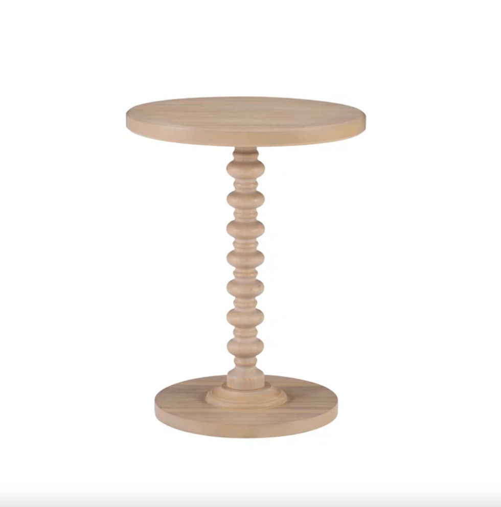 Birch Ln Fiama Solid Wood Side Table