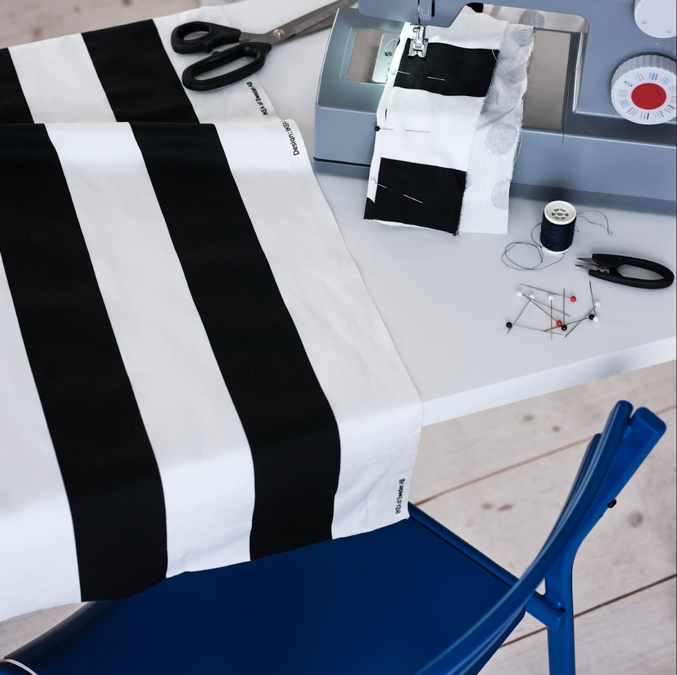 black and white fabric