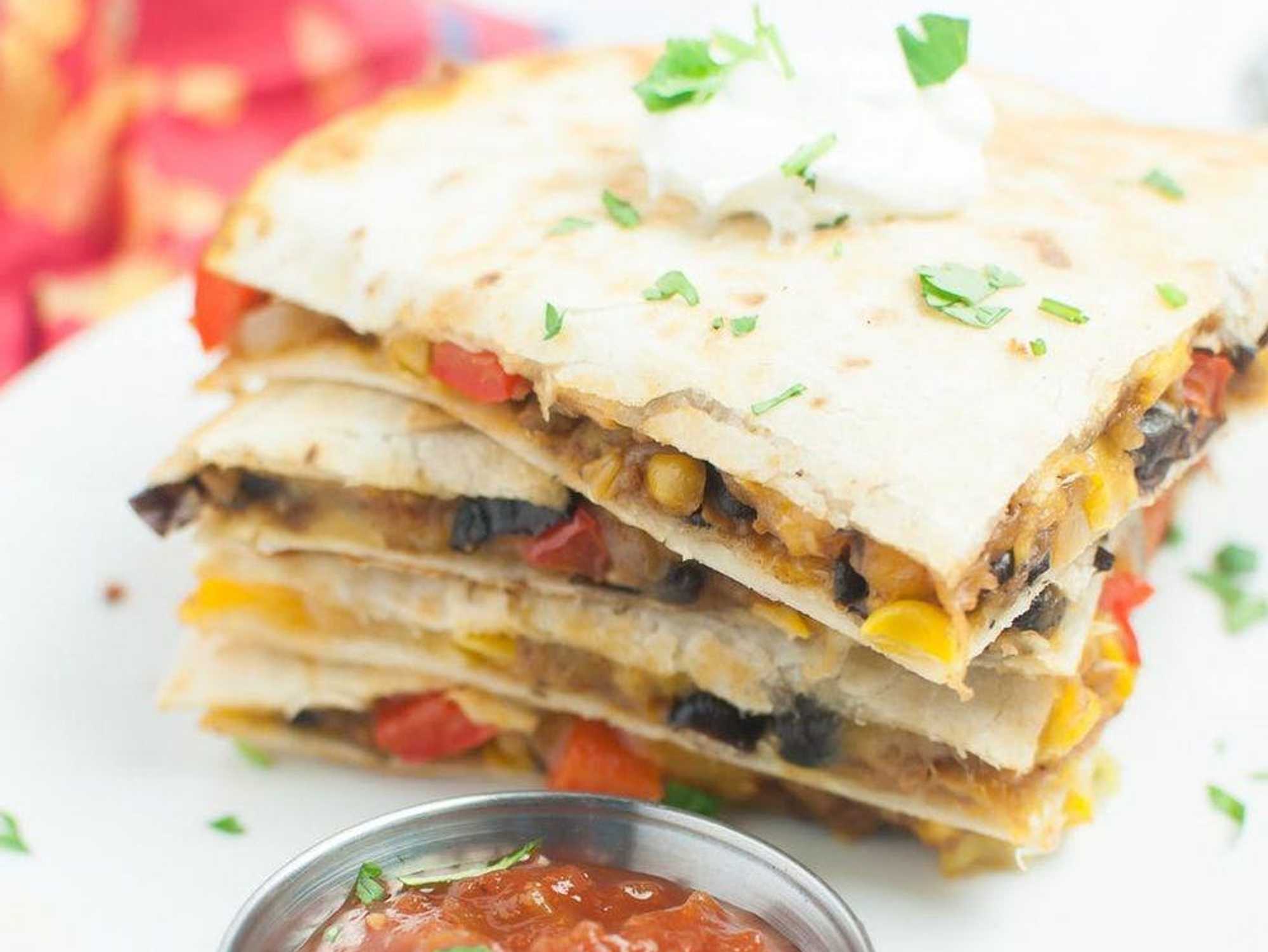 Black Bean and Corn Quesadillas