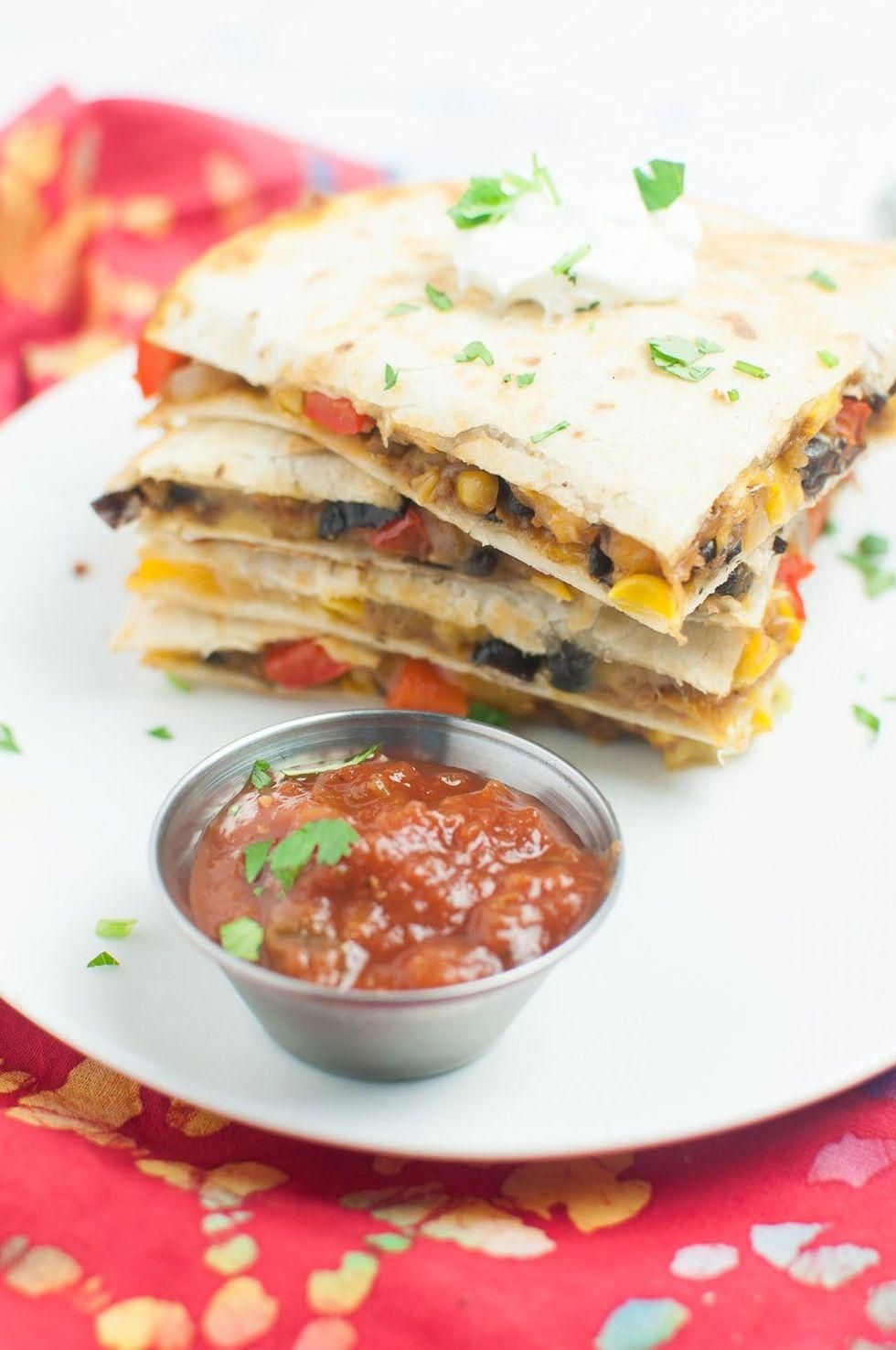 Black Bean and Corn Quesadillas